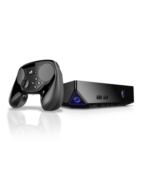 Alienware Steam Machine with Intel Core i3 Quad-Core processor, NVIDIA GTX 2GB graphics, and 4GB memory